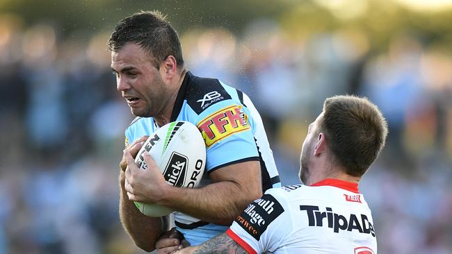 Wade Graham was the Sharks’ most dangerous player. Picture: AAP