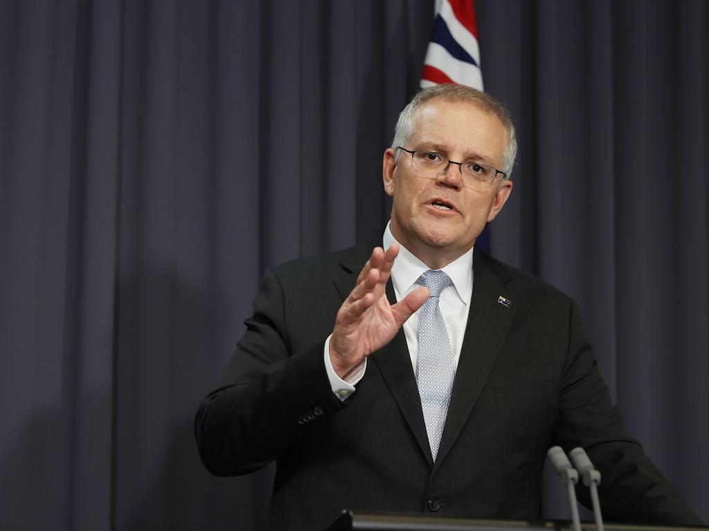 Prime Minister Scott Morrison has called for calm. Picture: NCA NewsWire / Gary Ramage
