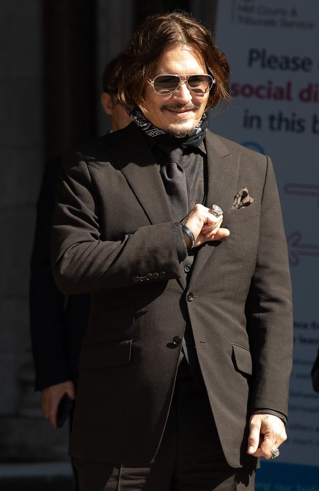 Johnny Depp spent nearly 30 hours on the stand in the case. Picture: Tim P. Whitby/Getty Images.