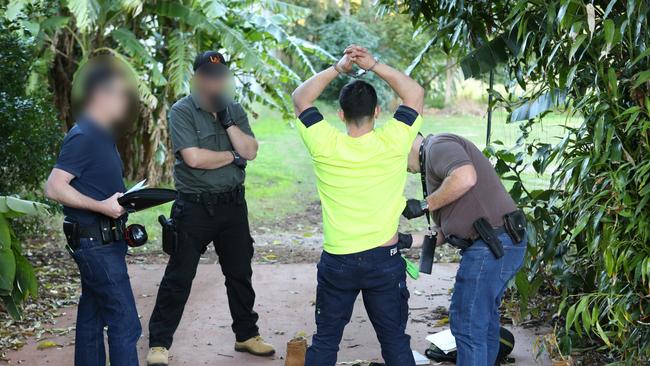 Drug smuggling operation busted in Papua New Guinea following a light plane crash. Alleged syndicate member arrested at Atherton. Picture Supplied AFP