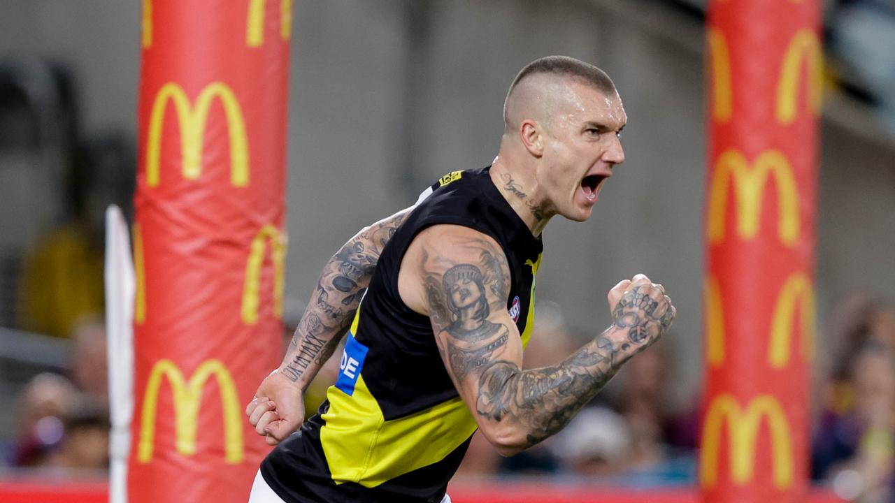 De Goey’s manager can set him up like Dustin Martin. Picture: Russell Freeman/AFL Photos via Getty Images