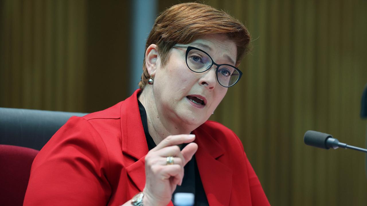 Foreign Minister Marise Payne rejected the accusations. Picture: NCA NewsWire / Gary Ramage