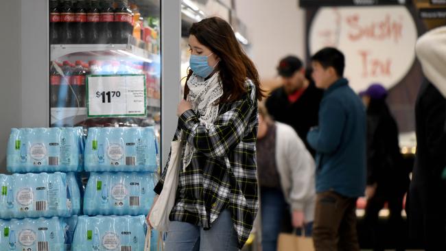 A Sydney supermarket. Spending on food for the home was one of the drivers of retail spending. Picture: Bianca De Marchi