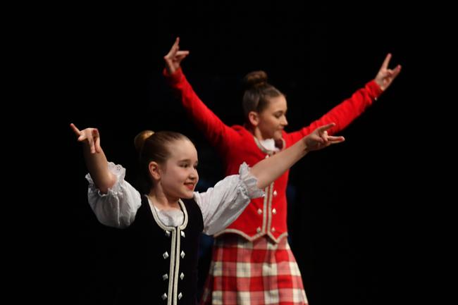 73rd Annual Townsville Eisteddfod at the the Townsville Civic Theatre. Highland Dancing. Isabella Willis and Hayley Winks. Picture: Evan Morgan