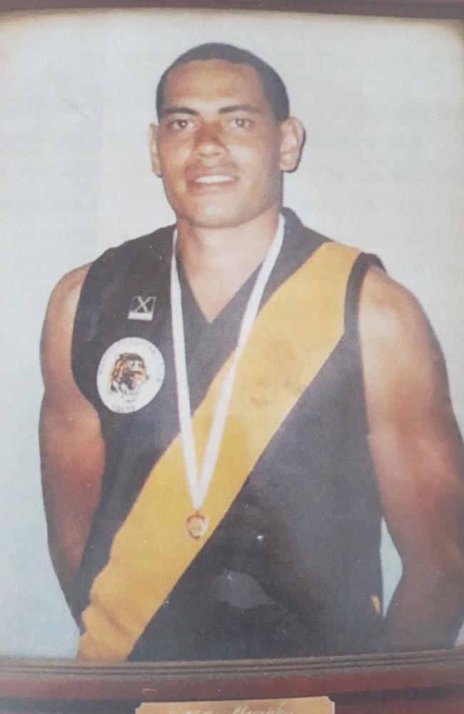 Norman John Murphy in his playing days for the Nightcliff Tigers. Picture: Facebook