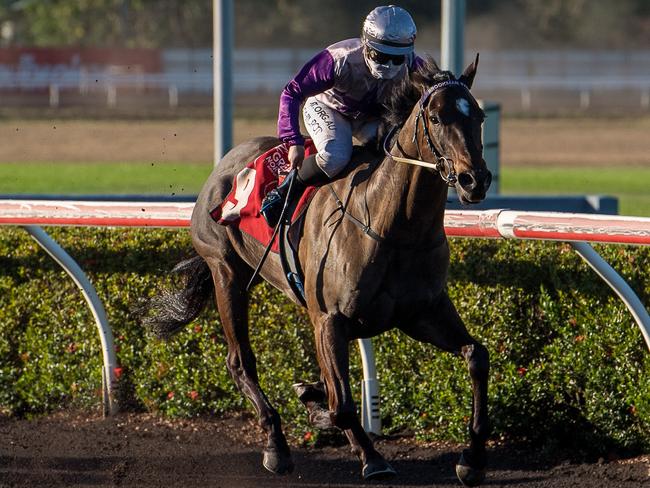 It was a fairytale 2021 Darwin Cup victory for trainer Nicole Bruggemann and jockey Jessie Philpot. Picture: Caroline Camilleri