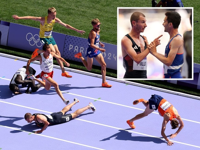 There was chaos in the 5000m heat.