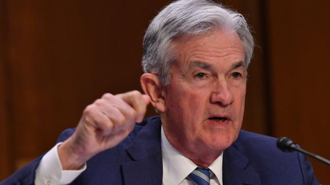 Jerome Powell, Chairman, Board of Governors of the Federal Reserve System. Picture: Nicholas Kamm / AFP.