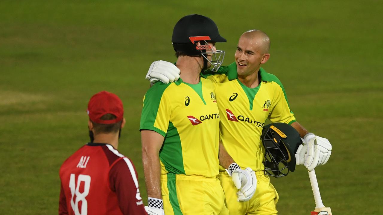 Mitchell Marsh marked his return to the world stage by leading Australia to a five-wicket consolation win.