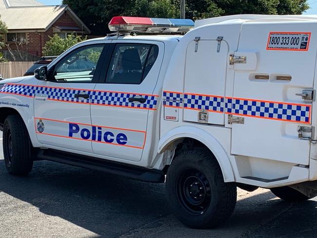 The police attended Urangan State High School on Tuesday.