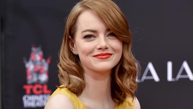 HOLLYWOOD, CA - DECEMBER 07: Actress Emma Stone attends the ceremony honoring her and Ryan Gosling with Hand and Footprint Ceremony on behalf of Lionsgate's La La Land at TCL Chinese Theatre IMAX on December 7, 2016 in Hollywood, California. (Photo by Axelle/Bauer-Griffin/FilmMagic)