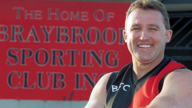 Doug Hawkins shows his love for Braybrook in 2003.