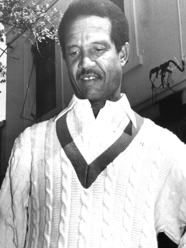 Sir Garfield Sobers at North Melbourne in 1979.