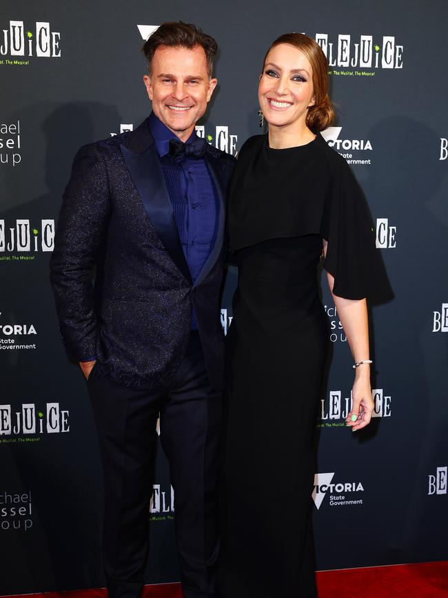 Actor David Campbell and wife Lisa Hewitt. Picture: Mark Stewart