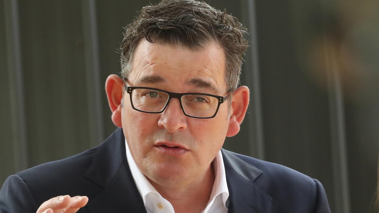 Premier Daniel Andrews labelled anti-vaxxers ‘wrong’. Picture: David Crosling