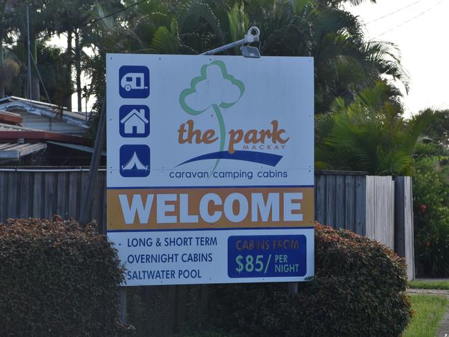 Police on scene at The Park caravan park on Broadsound Rd in Mackay's west where a man, 25, allegedly died about 3am Tuesday, December 14, 2021. Picture: Matthew Forrest