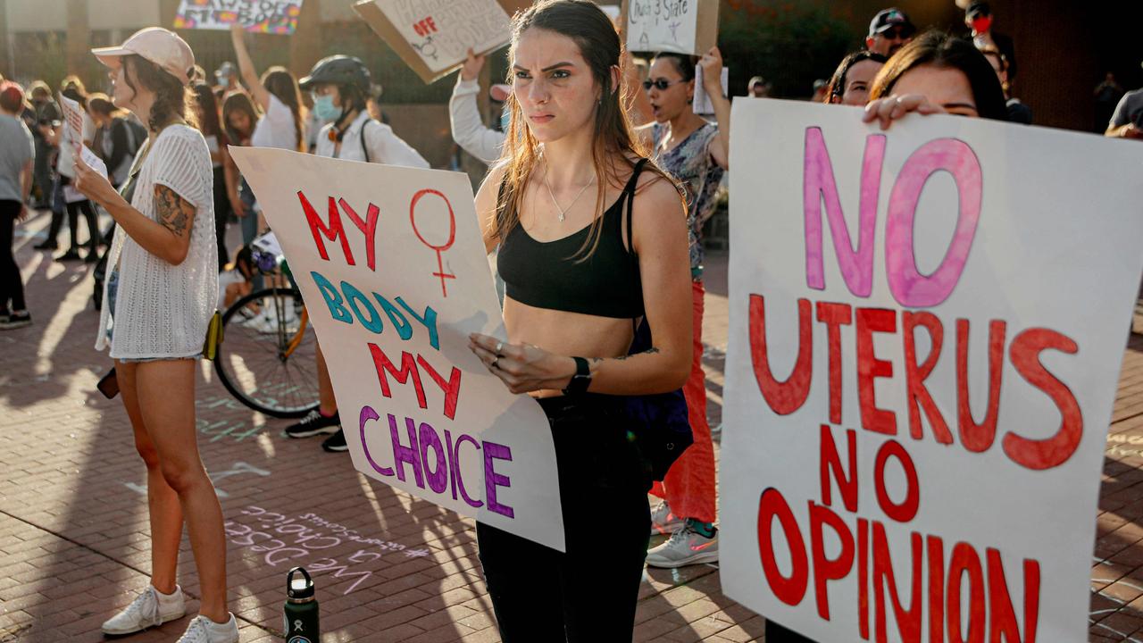 However the 2021 abortion reforms simply brought term-limits for Territory women in line with most Australian states, with the parliament told that the ‘rare’ late-term abortions would likely to only impact five or six women a year. Picture: SANDY HUFFAKER / AFP