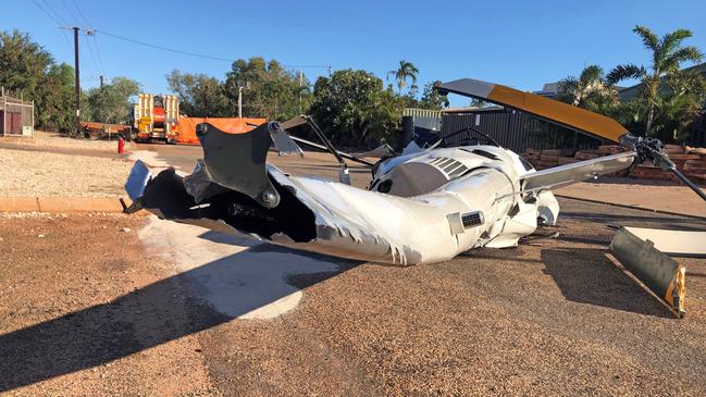 Broome fatal chopper crash report has revealed the helicopter's tail fell off soon after takeoff. Picture: ATSB