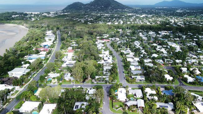 Aerial photos of houses and real estate at Kewarra Beach. Cairns has had a rental vacancy of about 1 per cent for almost 12 months. Picture: Brendan Radke