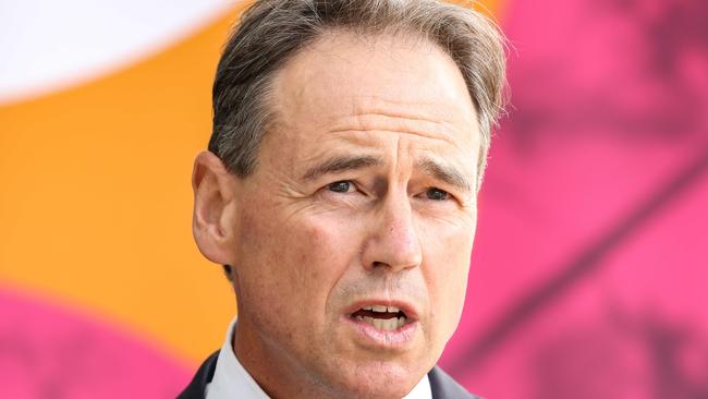 Federal Minister for Health and Aged Care Greg Hunt said the demand for digital mental health services had grown tremendously and data showed digital services are crucial. Picture : NCA NewsWire / Ian Currie