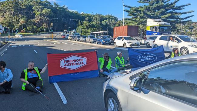 Fireproof Australia blocked the Spit Bridge earlier this month.