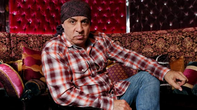 Musician and actor Steven Van Zandt at the Grand Hyatt Hotel in Melbourne. Picture: Ian Currie.