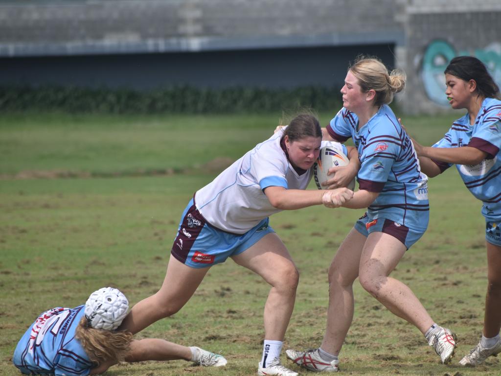 CQ Capras under-17 girls intra-squad trial game at Kettle Park, Rockhampton, on January 19, 2025.