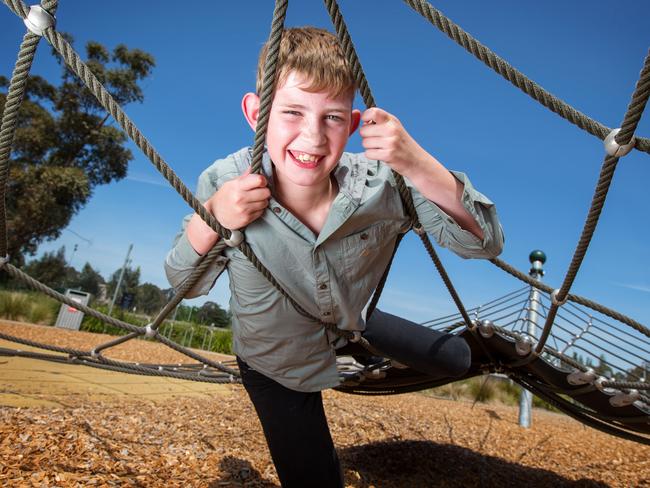 Ryan Holland, 13, suffered seizures so severe his parents feared his life would soon be cut short. Picture: Mark Stewart