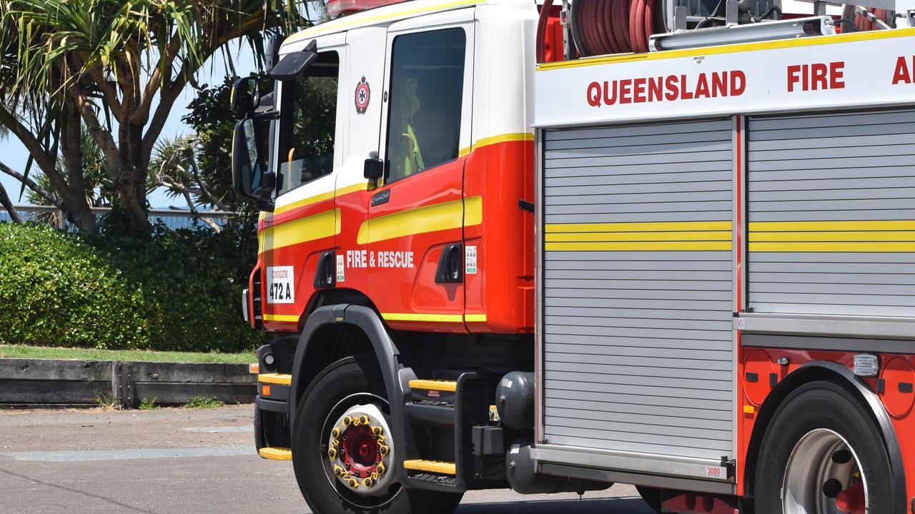 Emergency services assessed two people following a crash involving a truck and a car at the intersection of Crofton and Mulgrave streets at 9.35am on Monday.