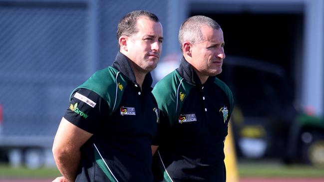 Jets co-coaches Ben and Shane Walker. Picture: Stewart McLean