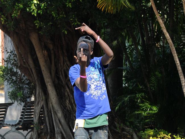 Lako Eludas Rasas outside Darwin Local Court in 2011. He was jailed for attacking a teenager with a machete.