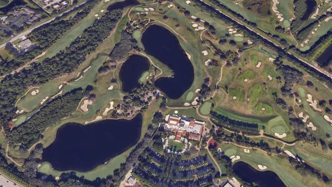 The golf club is close to Mar-a-Lago. Picture: Google Earth