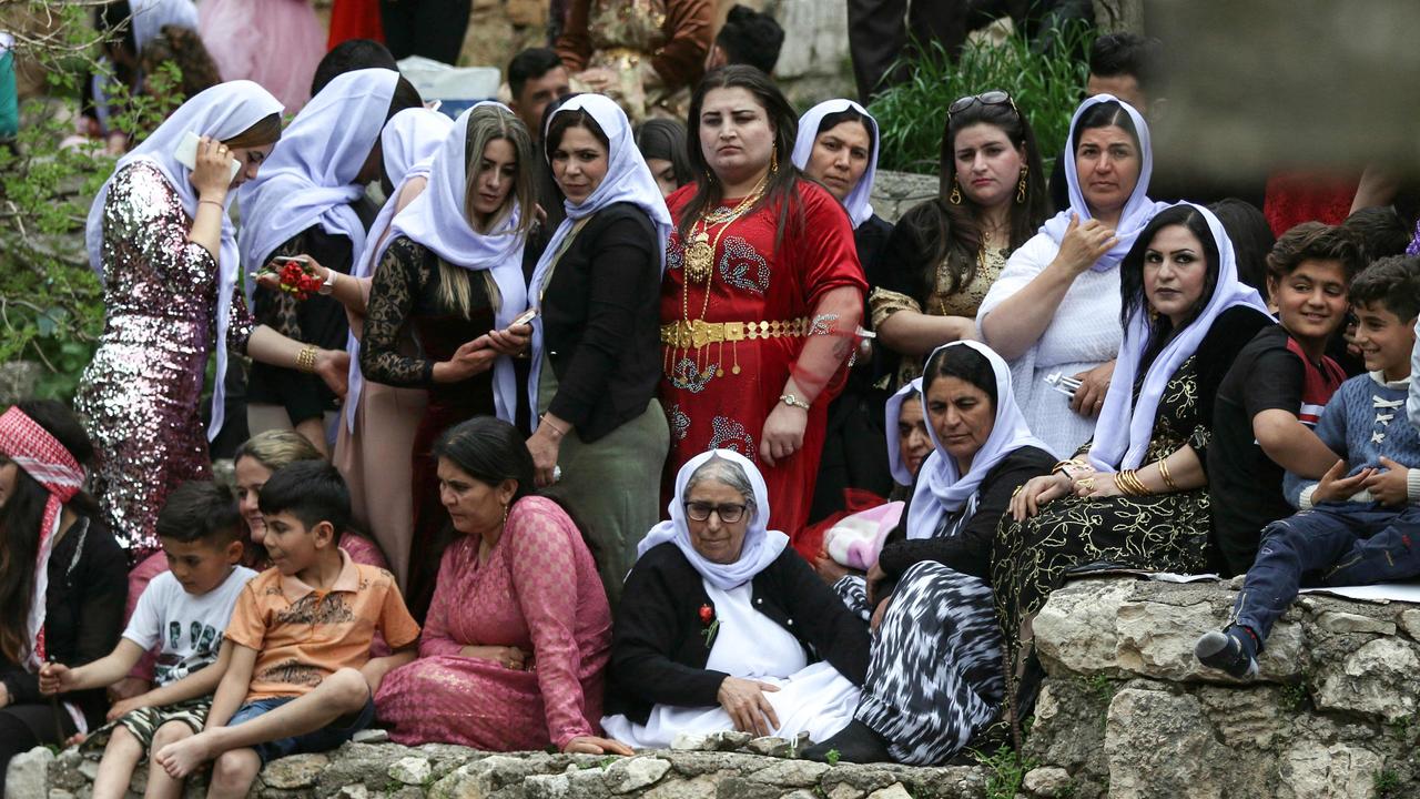 The Yazidi community has been relentlessly targeted by Islamic extremists. Picture: Safin Hamed / AFP