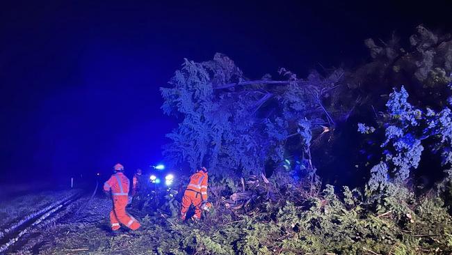 Storm and wind damage across Victoria early last week, which resulted in thousands of calls for assistance. Picture: Bendigo SES