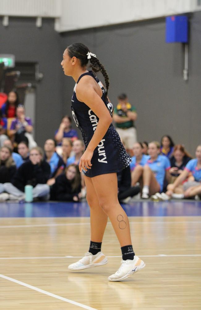 QISSN 2024 division one grand final - Canterbury College v Somerset College. Pictured: GD Jayda Penitani