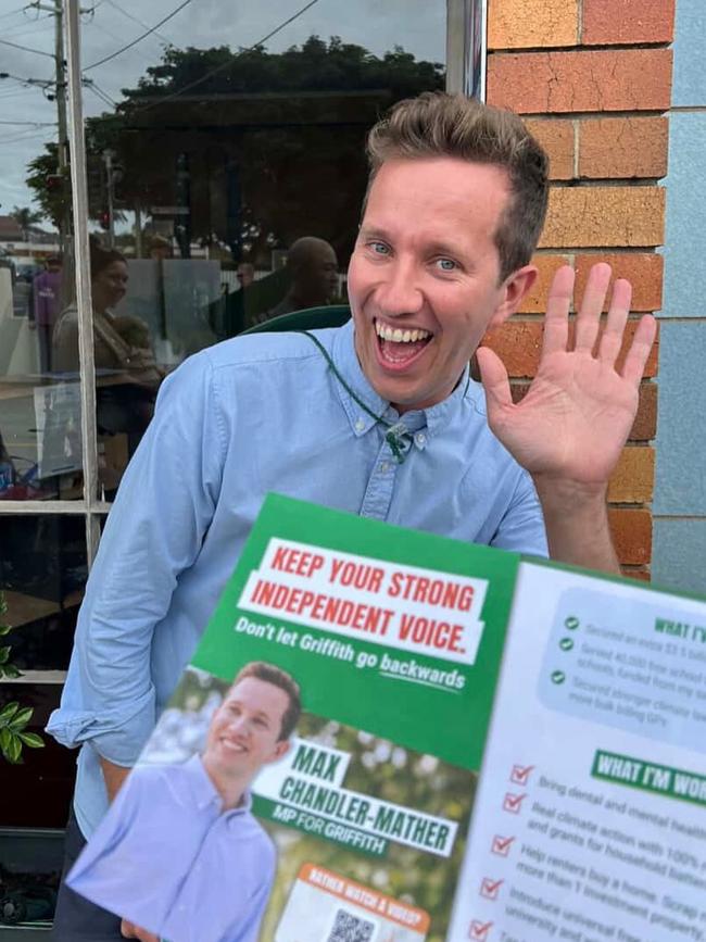 Outgoing MP Max Chandler-Mather.