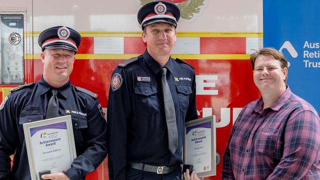 Chris McMaster and Timothy Davis were recognised for their work in building a new community program in their home town of Moranbah.