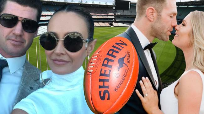 It’s hard to make a marriage work in the AFL bubble, but the couples on this list have managed it.