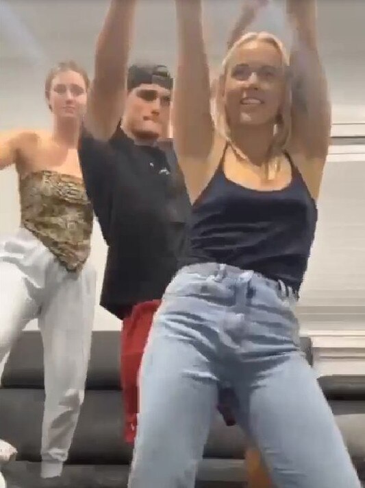 Nathan Cleary in a TikTok video.