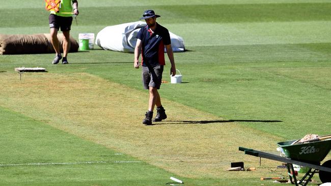 MCG curator Matt Page is under plenty of pressure to deliver a decent pitch