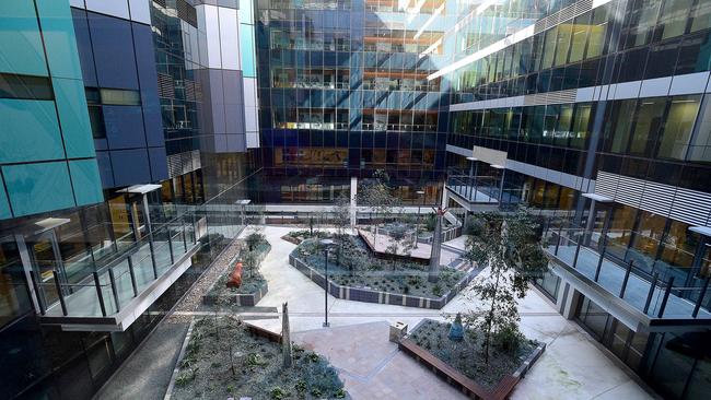 The outdoor courtyard at the new RAH hospital. Picture: Bianca De Marchi