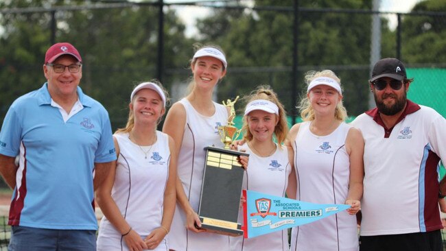 The Ormiston College open tennis team won the TAS Firsts.