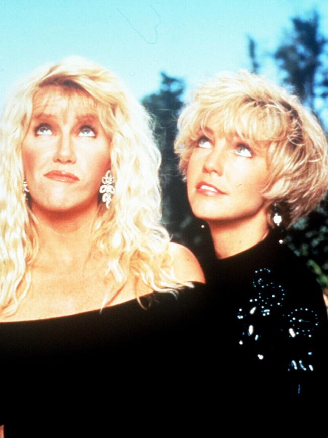 Somers and Heather Locklear in 1990 telemovie <i>Rich Men Single Women.</i>