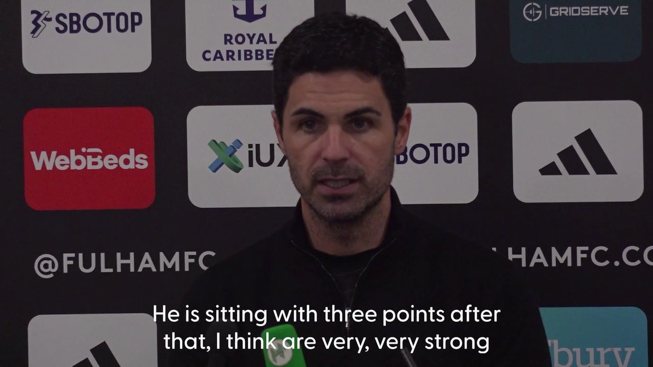 Mikel Arteta says Arsenal ‘cannot cry’ after title push dented by Fulham draw