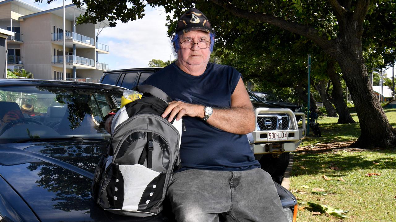Carer Steven Cummings, 65, on the Strand, has been living out of a car since the start of the year is desperate to find permanent accommodation. Picture: Evan Morgan