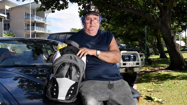 Carer Steven Cummings, 65, on the Strand, has been living out of a car since the start of the year is desperate to find permanent accommodation. Picture: Evan Morgan