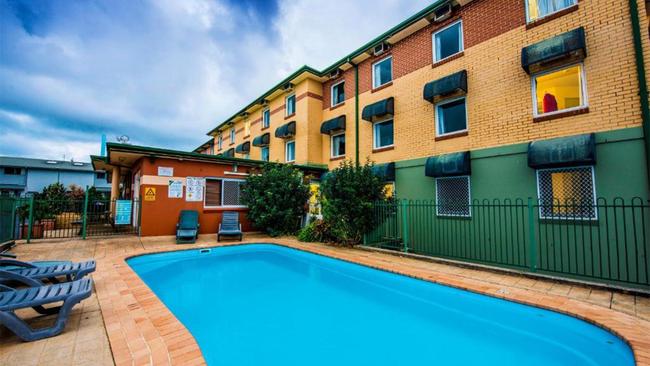 Poolside at the Ibis.