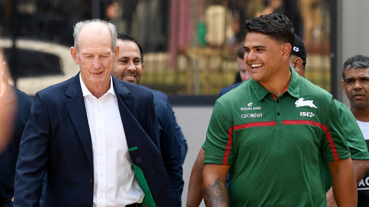 Wayne Bennett hasn’t ruled out making a play for Latrell Mitchell to join the Dolphins. Picture: AAP Image/Bianca De Marchi