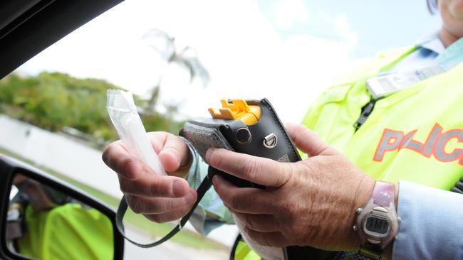 The Gladstone Police are out in force these school holidays to make people more aware not to drink and drive and not to speed. Photo Brenda Strong/The Observer