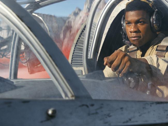 John Boyega as Finn in a scene from, Star Wars: The Last Jedi. Picture: Lucasfilm via AP